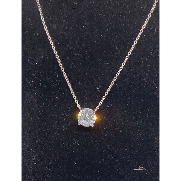 Giani Bernini Cubic Zirconia Pendant Necklace in Sterling Silver MSRP $50 CP770 - Picture 2 of 4